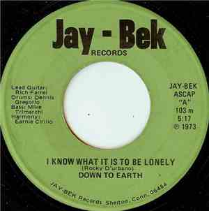 Down To Earth  - I Know What It Is To Be Lonely / That's My Reason For Livi ...