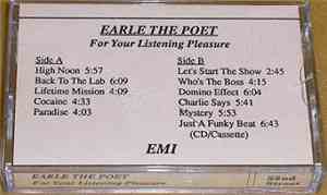 Earle The Poet - For Your Listening Pleasure