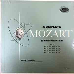 Mozart / Erich Leinsdorf Conducts The Philharmonic Symphony Orchestra Of Lo ...