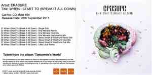 Erasure - When I Start To (Break It All Down)