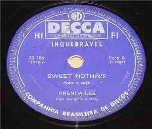 Brenda Lee - Sweet Nothin's / Weep No More Baby