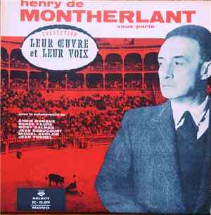 Henry De Montherlant - Vous Parle
