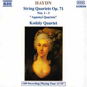 Haydn - Kodály Quartet - String Quartets Op. 71, Nos 1 - 3 