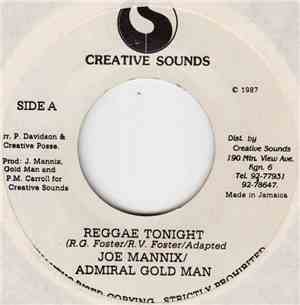 Joe Mannix  / Admiral Gold Man - Reggae Tonight
