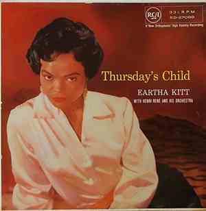 Eartha Kitt With Henri René And His Orchestra - Thursday's Child