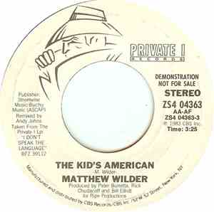Matthew Wilder - The Kid's American