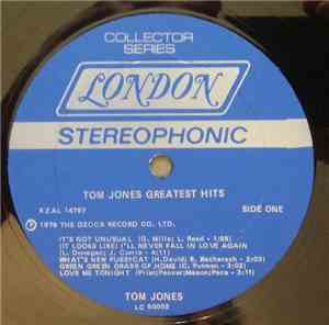 Tom Jones - Greatest Hits