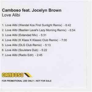 Camboso Feat. Jocelyn Brown - Love Alibi
