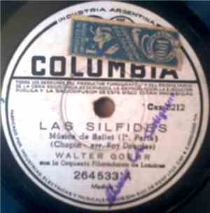 Chopin / Walter Goehr Con La Orquesta Filarmónica De Londres - Las Silfides