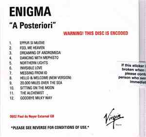 Enigma - A Posteriori
