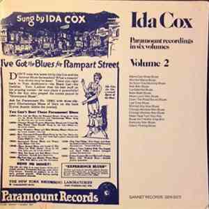 Ida Cox - Paramount Recordings In Six Volumes Volume 2