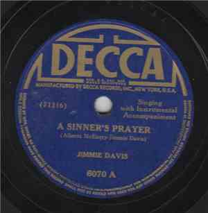 Jimmie Davis - A Sinner's Prayer / I Dreamed Of An Old Love Affair