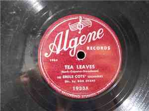 The Emile Cote' Serenaders / Nick De Frances - Tea Leaves / In Martha's Eye ...
