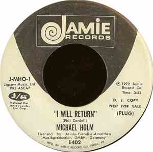 Michael Holm - I Will Return / You Left One Rainy Evening, Caroline