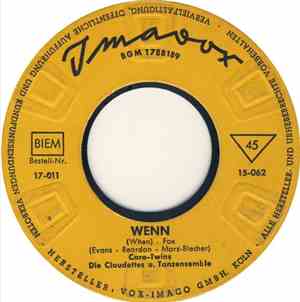 Caro-Twins / Reiner Bertram - Wenn (When) / Susie-Darling