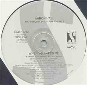 Aaron Hall - When You Need Me