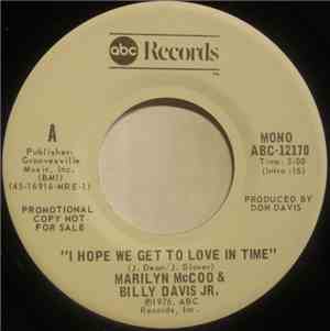 Marilyn McCoo & Billy Davis Jr. - I Hope We Get To Love In Time