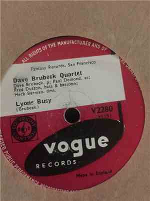 The Dave Brubeck Quartet - Lyons Busy / Somebody Loves Me