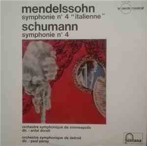 Mendelssohn, Schumann, Orchestre Symphonique De Minneapolis Dir.: Antal Dor ...