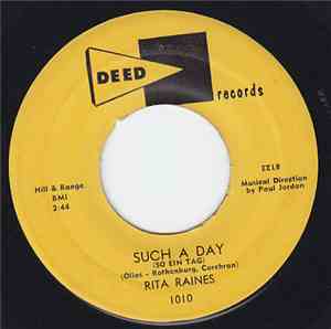 Rita Raines - Such A Day (So Ein Tag) / Ol' Devil Moon