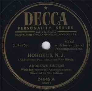 The Andrews Sisters - Hohokus, N.J.  /  Malaguena