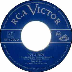 Tony Martin  With Henri René And His Orchestra - You'll Know / Over A Bottl ...
