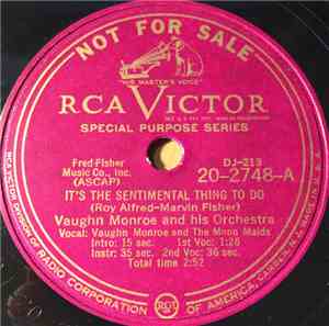 Vaughn Monroe And His Orchestra - It's The Sentimental Thing To Do / Like W ...