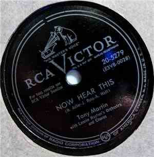 Tony Martin , Lennie Hayton's Orchestra And Chorus - Now Hear This