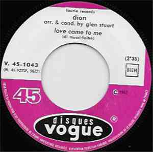 Dion  - Love Came To Me