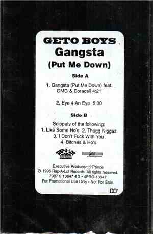 Geto Boys - Gangsta (Put Me Down)