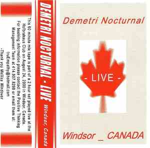 Demetri Nocturnal - Live In Windsor, Canada