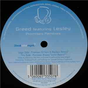Greed  Featuring Lesley - Promises (Remixes)