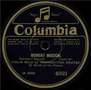 Yovanovitch Bratza - Moment Musical / Chanson Triste