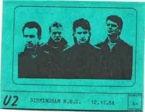 U2 - Birmingham N.E.C. 12.11.84