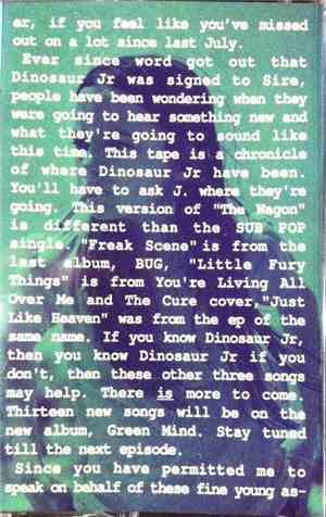 Dinosaur Jr - The Soap Opera Saga