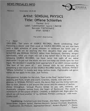 Sensual Physics - Offene Schleifen