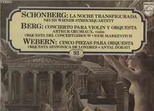 A. Schöenberg / A. Berg / A. Webern ‎– Neues Wiener Streichquartett, Orques ...