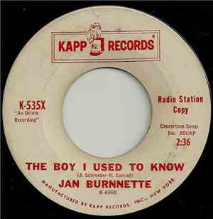 Jan Burnnette - The Boy I Used To Know