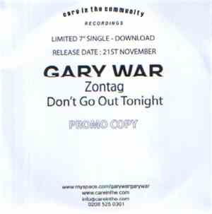 Gary War - Zontag