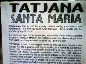 Tatjana - Santa Maria