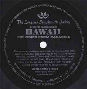 Various - The Longines Symphonette Society Presents Excerpts From 'Hawaii - ...