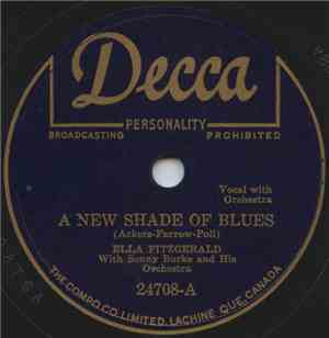 Ella Fitzgerald With Sonny Burke And His Orchestra - A New Shade Of Blues / ...