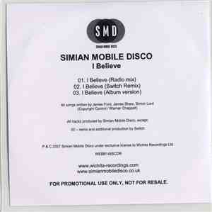 Simian Mobile Disco - I Believe