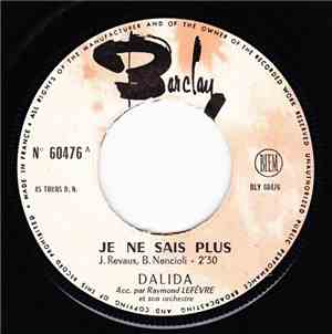 Dalida - Je Ne Sais Plus