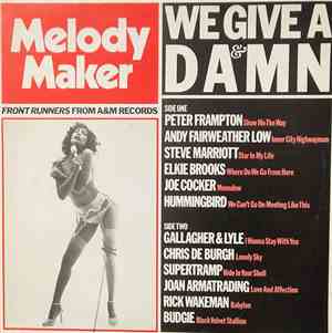 Various - Melody Maker Front Runners From A&M Records We Give A Damn
