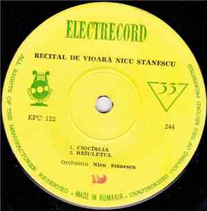 Nicu Stănescu - Ciocîrlia / Brîulețul / Cimpoiul / Sîrbă  De Concert