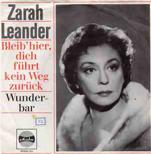Zarah Leander - Bleib' Hier, Dich Führt Kein Weg Zurück / Wunderbar
