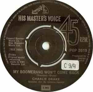 Charlie Drake - My Boomerang Won't Come Back / Splish Splash