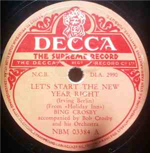 Bing Crosby - Let's Start The New Year Right / White Christmas