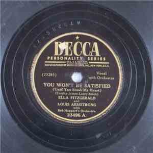 Ella Fitzgerald And Louis Armstrong - You Won't Be Satisfied / The Frim Fra ...